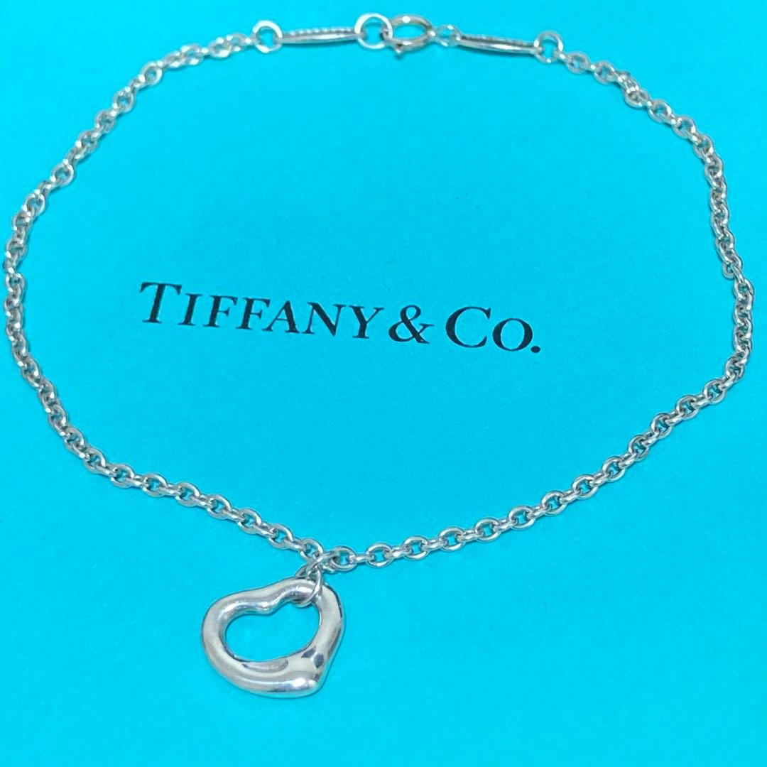 極美品 Tiffany & Co ブレスレットオープンハートAg925