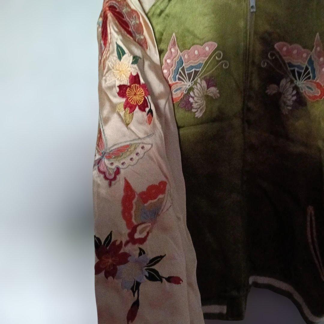 JAPANESE CLASSIC SCRIPT 蝶刺繍 スカジャン花旅楽団の通販はau PAY