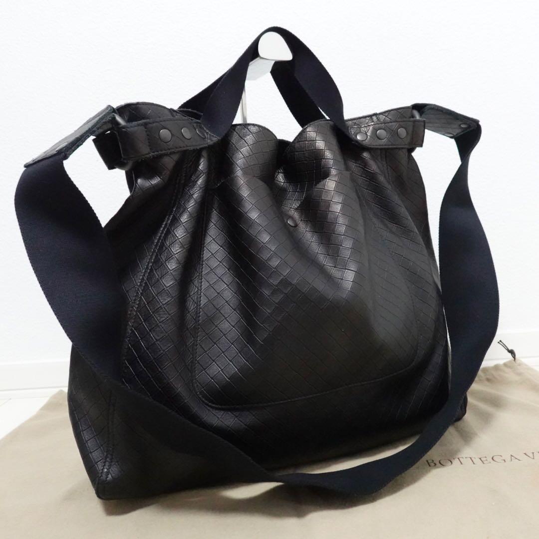 ボッテガヴェネタ　イントレッチオ　ミラージュ　ショルダーバッグ　トートバッグ　黒 最終処分SALE】Bottega Venetaボッテガ・ヴェネタ イントレッチオ