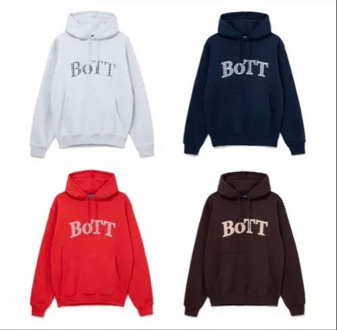 BOTT チェック柄ロゴパーカー - メルカリ