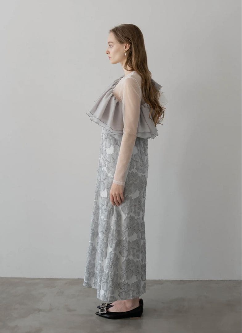 Acka.】jacquard frill dress (size1) - メルカリ