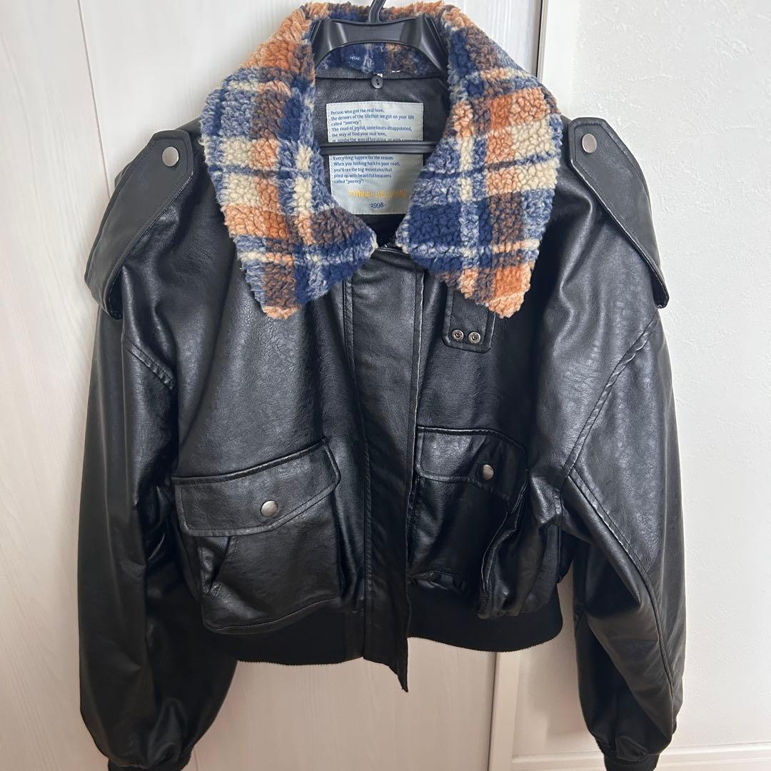 TINA:JOJUN レザージャケット フェイクレザー ボンバージャケット TINA：JOJUN 全2色｜tnj141-0887