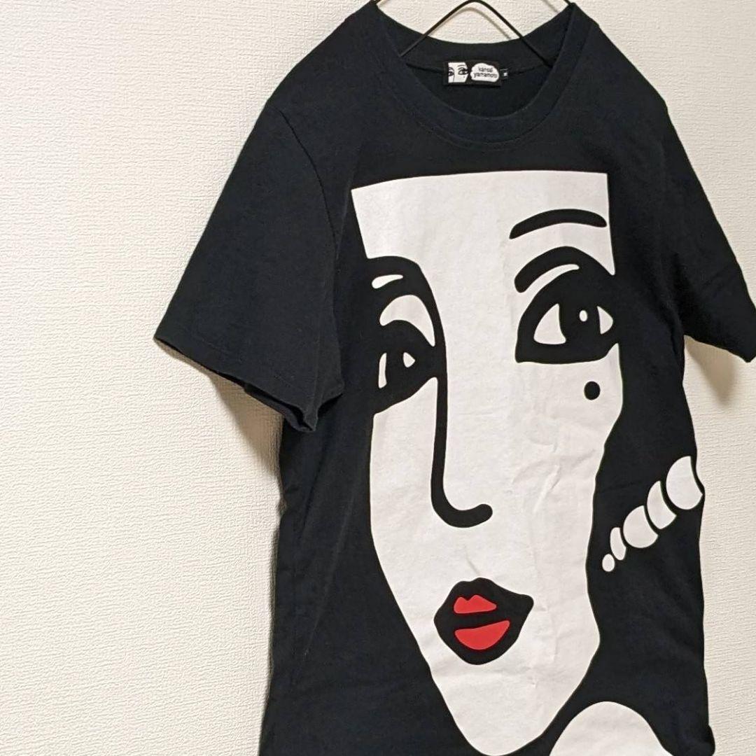 山本寛斎 両面プリントtシャツ kansai yamamoto 黒 Mサイズ - メルカリ