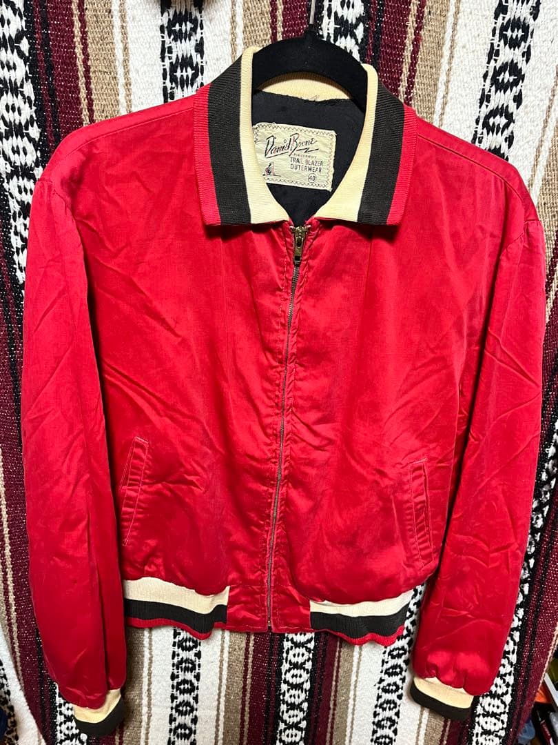 50,s Daniel Boone綿混ギャバジャン crownジッパ40