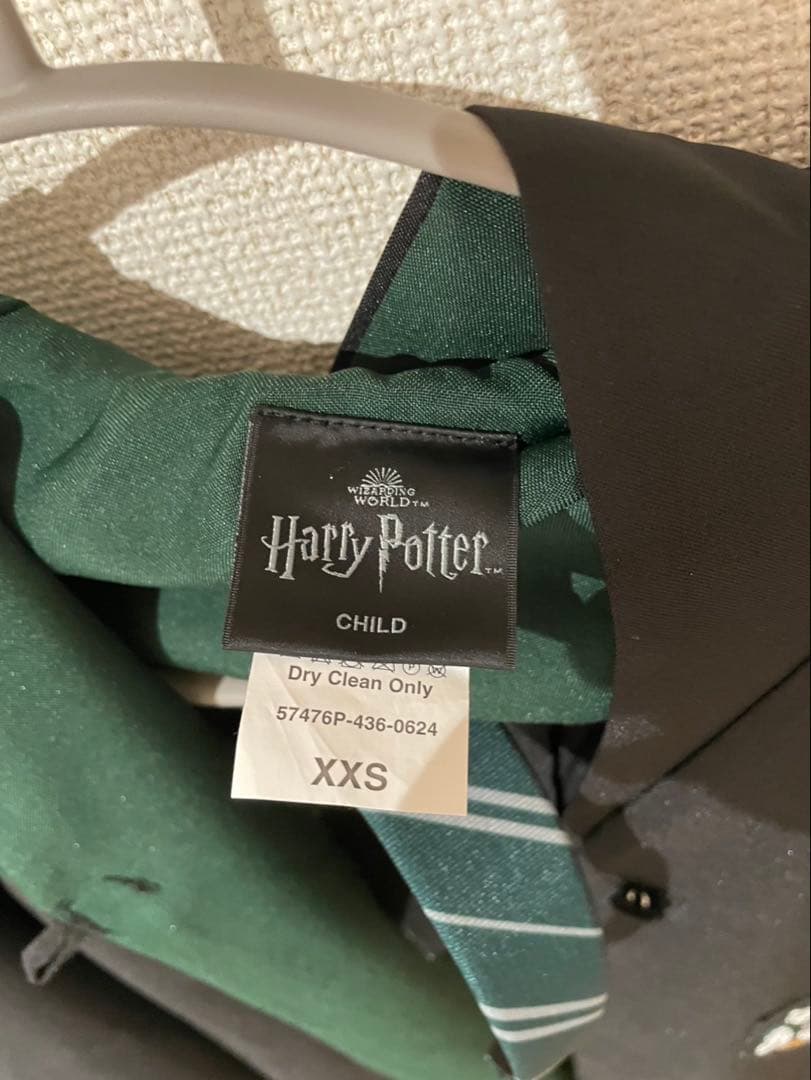 公式】ハリーポッター スリザリン ローブ XXS カチューシャ セット