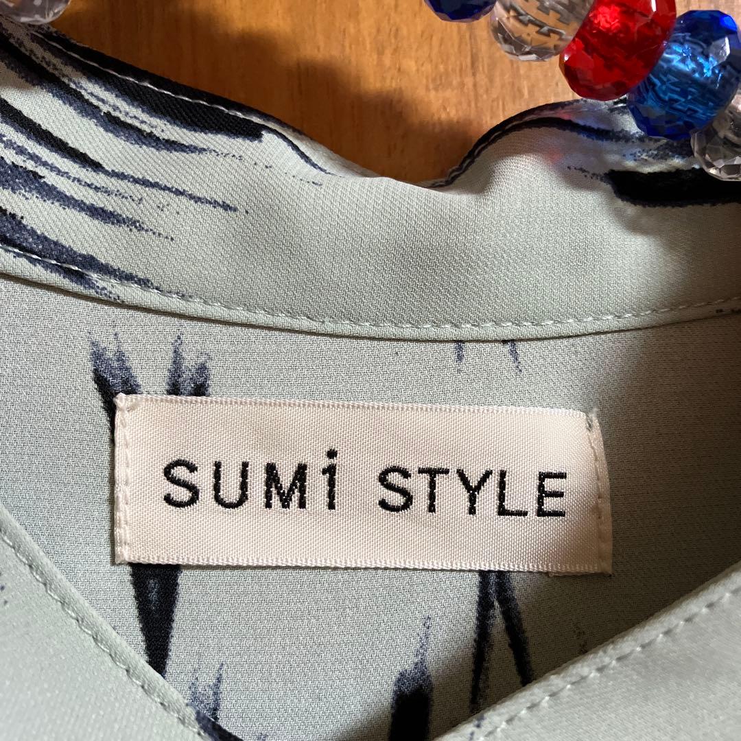 ear PAPILLONNER 七分袖アンダープリーツ柄プリントワンピース - メルカリ