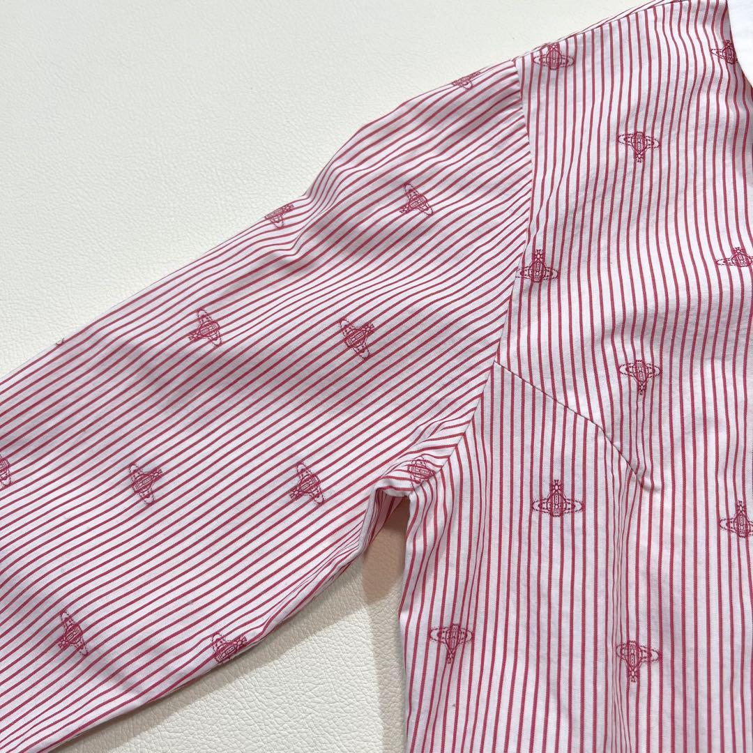 希少デザイン ヴィヴィアンウエストウッド オーブ刺繍 ストライプ