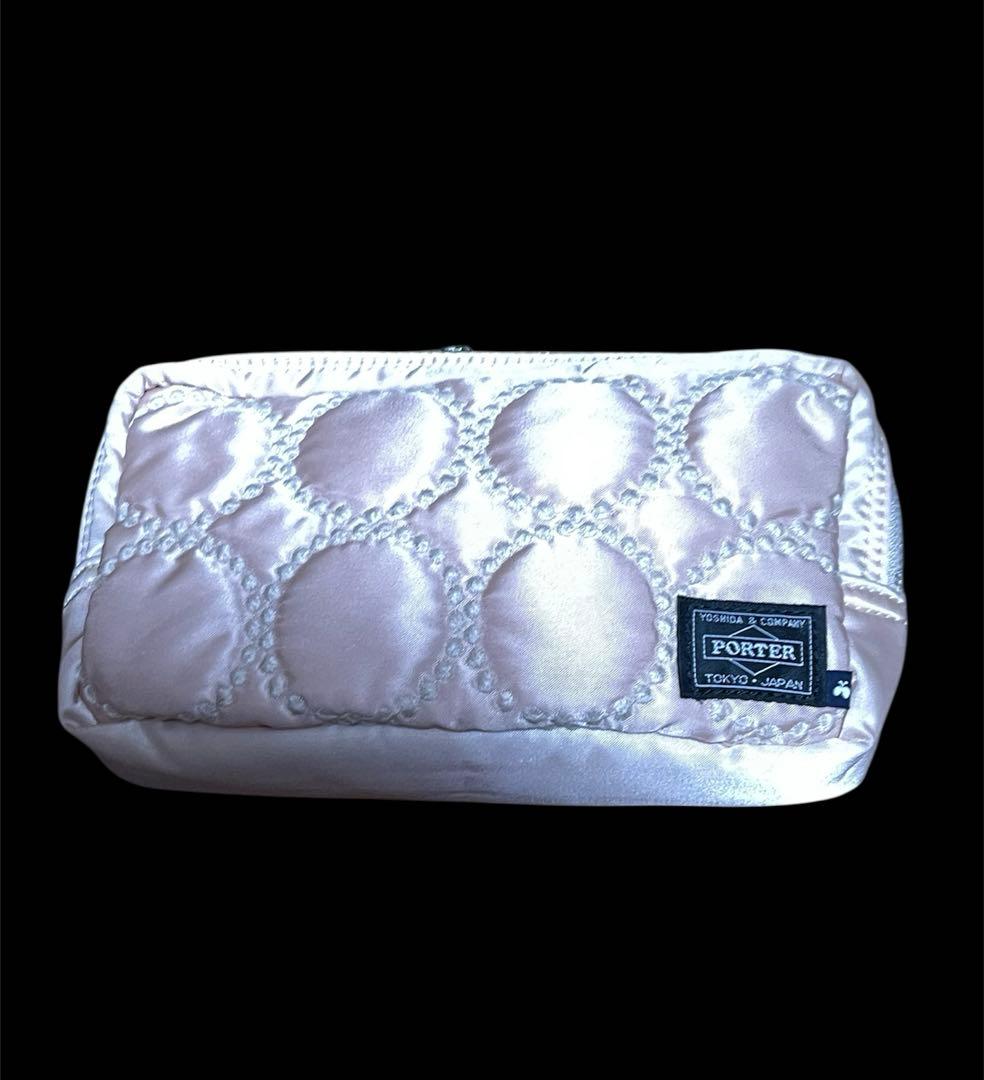 う*ら様 レア❤️ミナペルホネン✖️ポーター　ピンクポーチ mina perhonen x PORTER(ミナ ペルホネン x ポーター) POUCH | 吉田