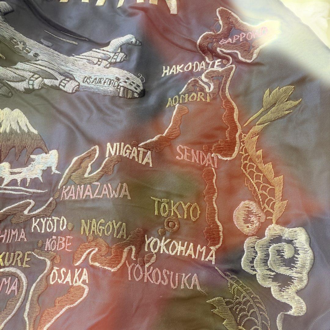 テーラー東洋 スカジャン日本地図 鷹 龍虎 富士山