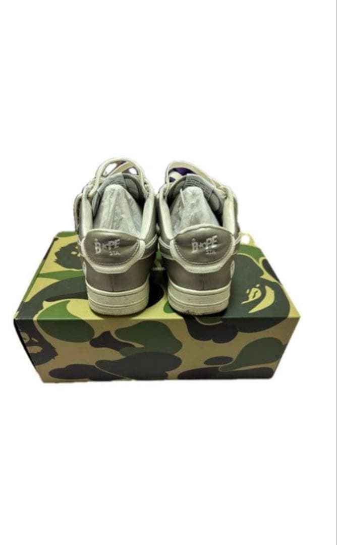 BAPESTAR グレーx白 26.5cm 箱あり