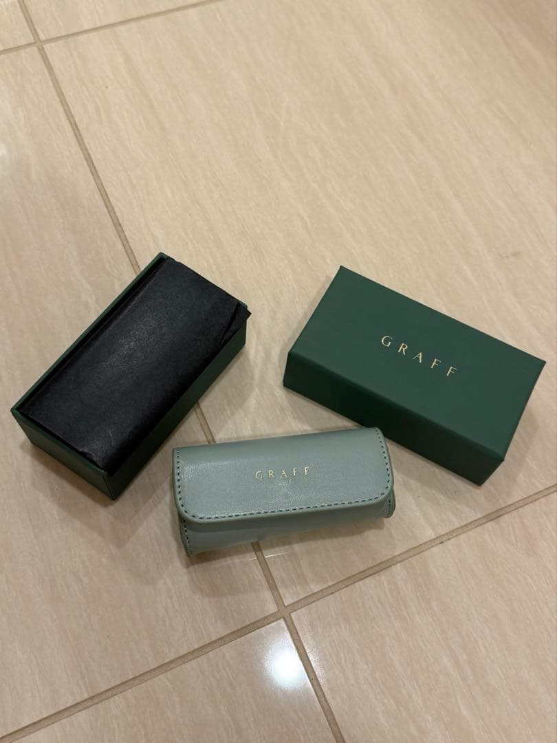 GRAFF 空箱　リングケース　ジュエリーケース 正規品 美品】グラフ リングケース 指輪ケース アクセサリー入れ 空箱