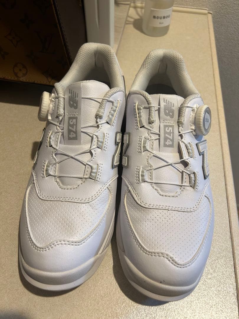 New Balance 574 ホワイト ゴルフシューズ　即日発送 ニューバランス ゴルフシューズ 574 v3 SL BOA(R) WGBS574 C スパイク