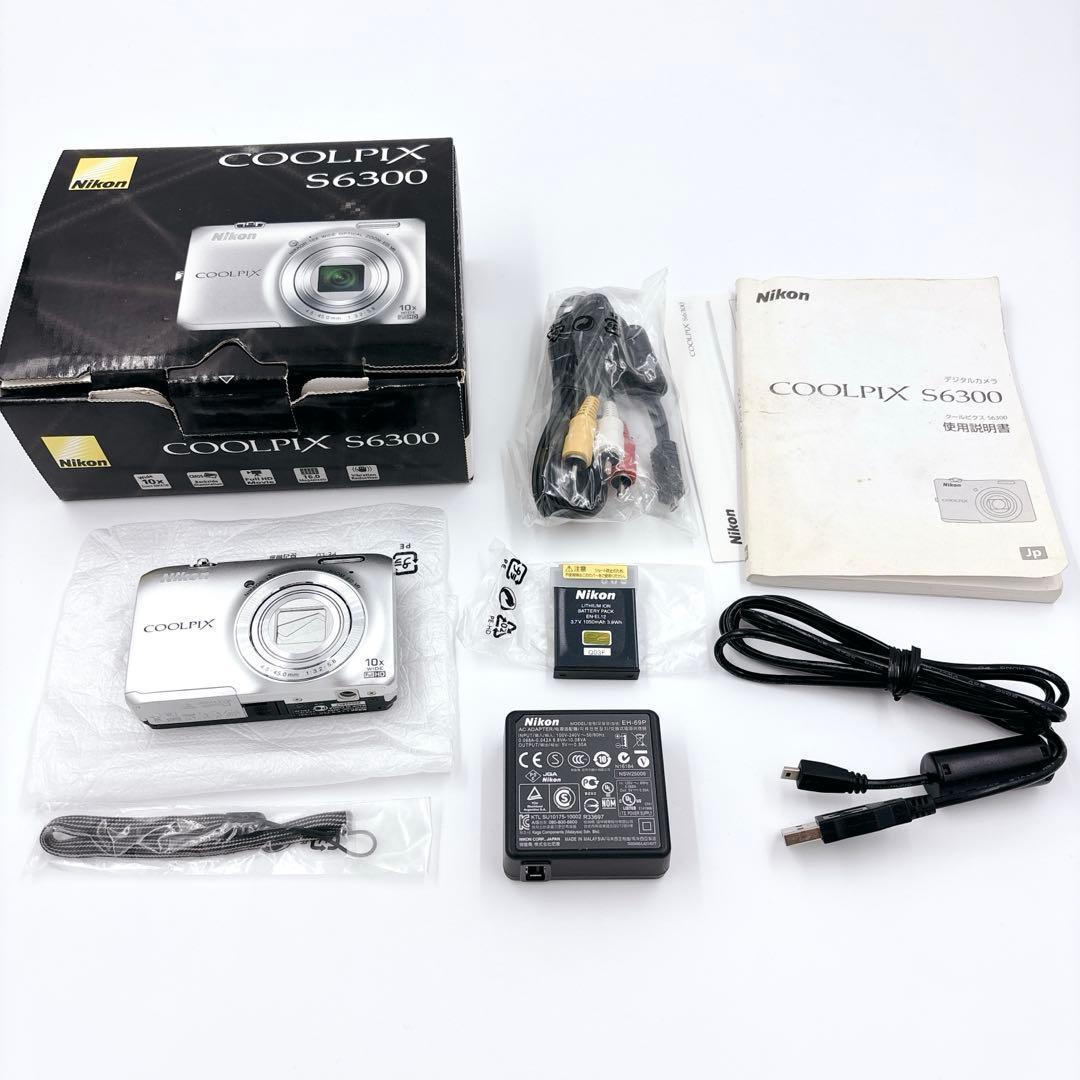極美品 Nikon ニコン COOLPIX S6300 シルバー デジカメ - メルカリ