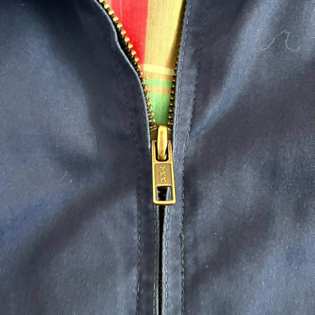 エディーバウアー ジャケット ハリントンジャケット ネイビー チェック