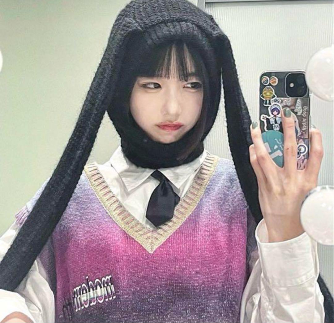 TTTMSW KASURI knit vest purple ベスト あのちゃん m83301236550_1.jpg?1738761108