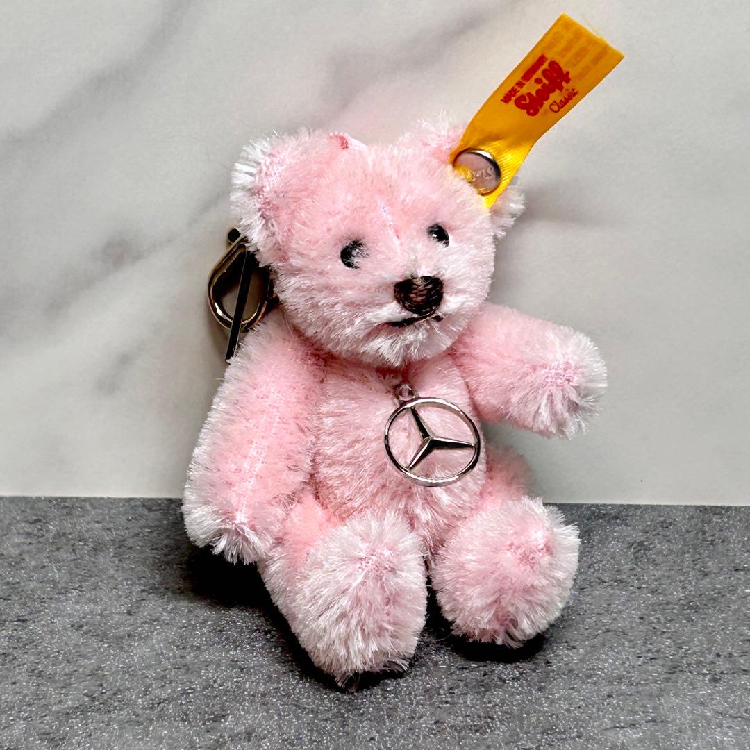 シュタイフ✖️メルセデスベンツ テディベア キーリング ピンク - メルカリ
