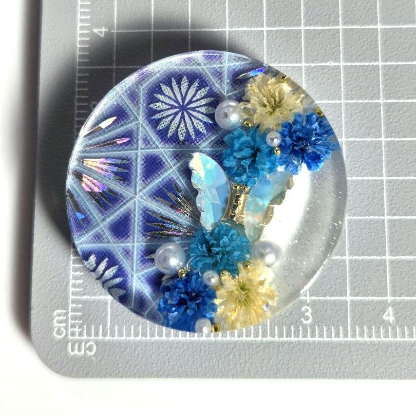 キラ様専用 レジンヘアゴム ヘアアクセサリー 丸 約3.5cm No.5