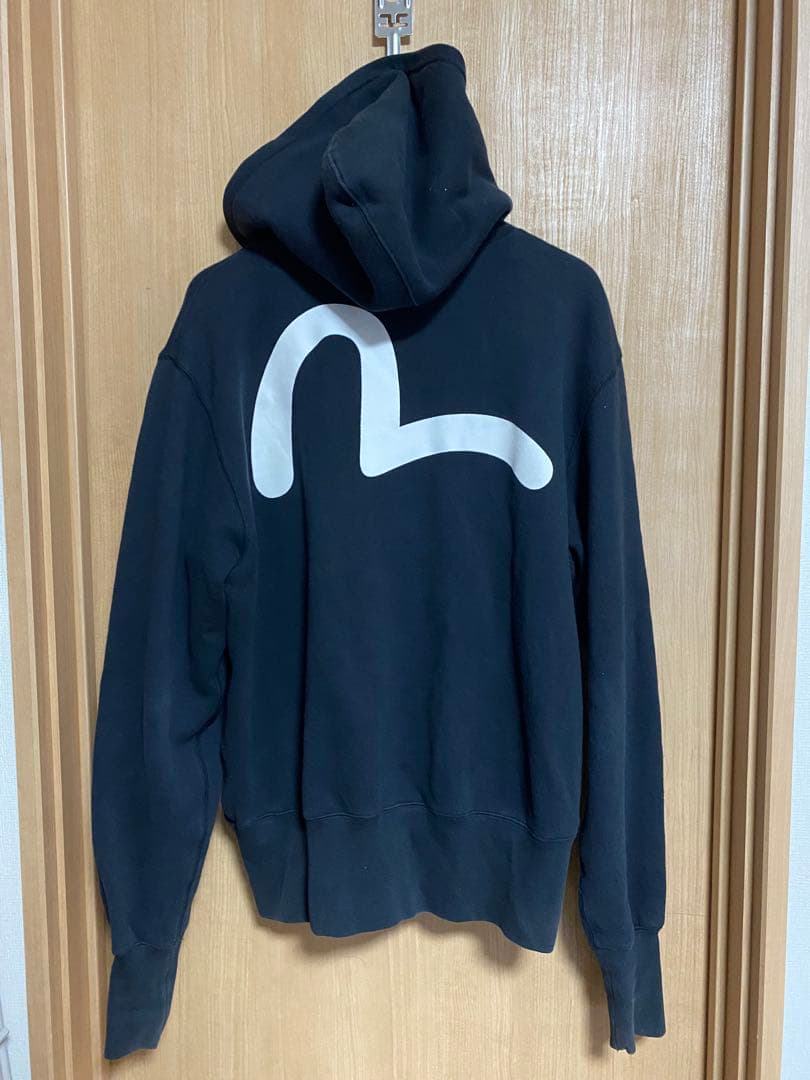 EVISU /黒 バックロゴフルジップパーカー❤️ - メルカリ