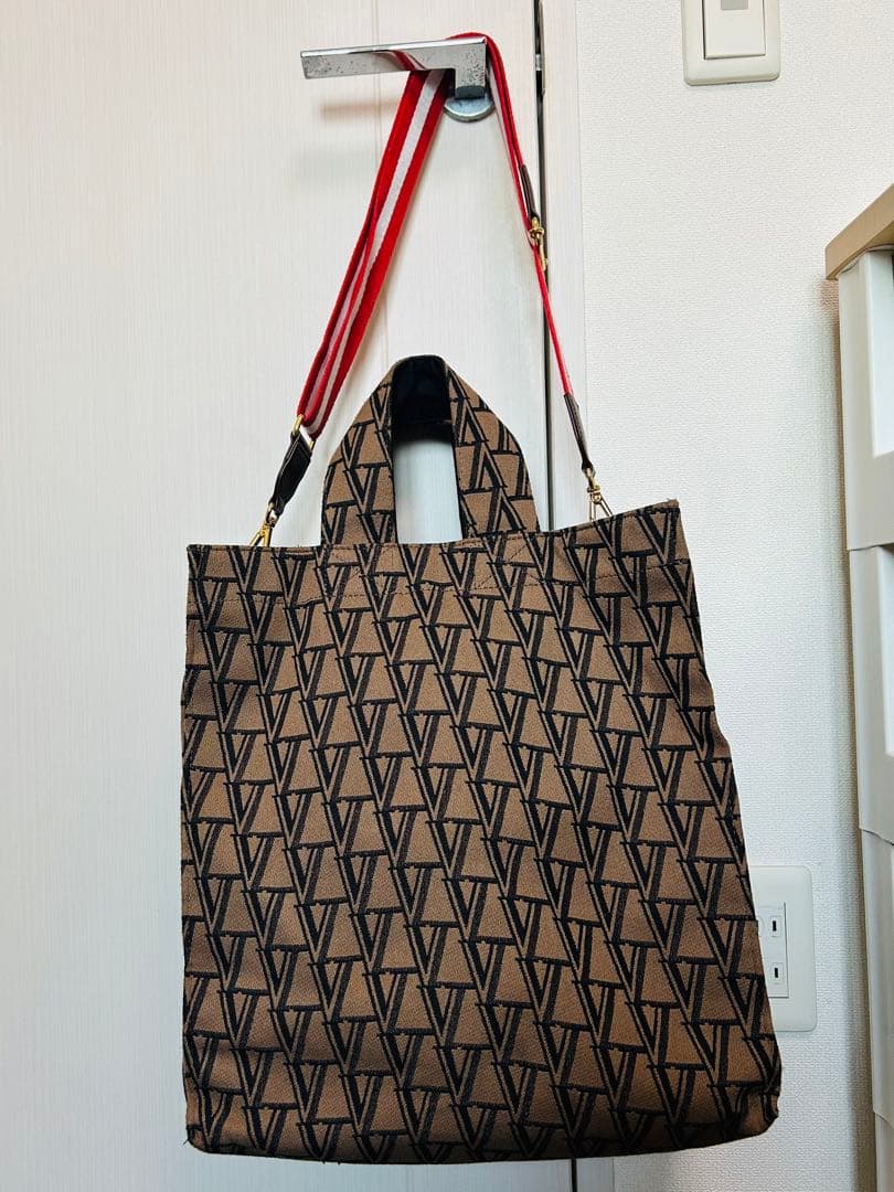 VERMEIL モノグラムロゴジャガードトートバッグ 2way 総柄 - メルカリ