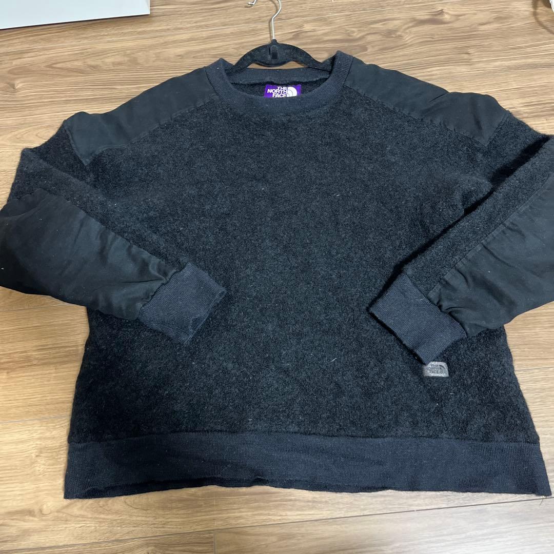 THE NORTH FACE パープルレーベルブラック ニット XL THE NORTH FACE PURPLE LABEL ザ ノース フェイス PACK FIELD SWEATER