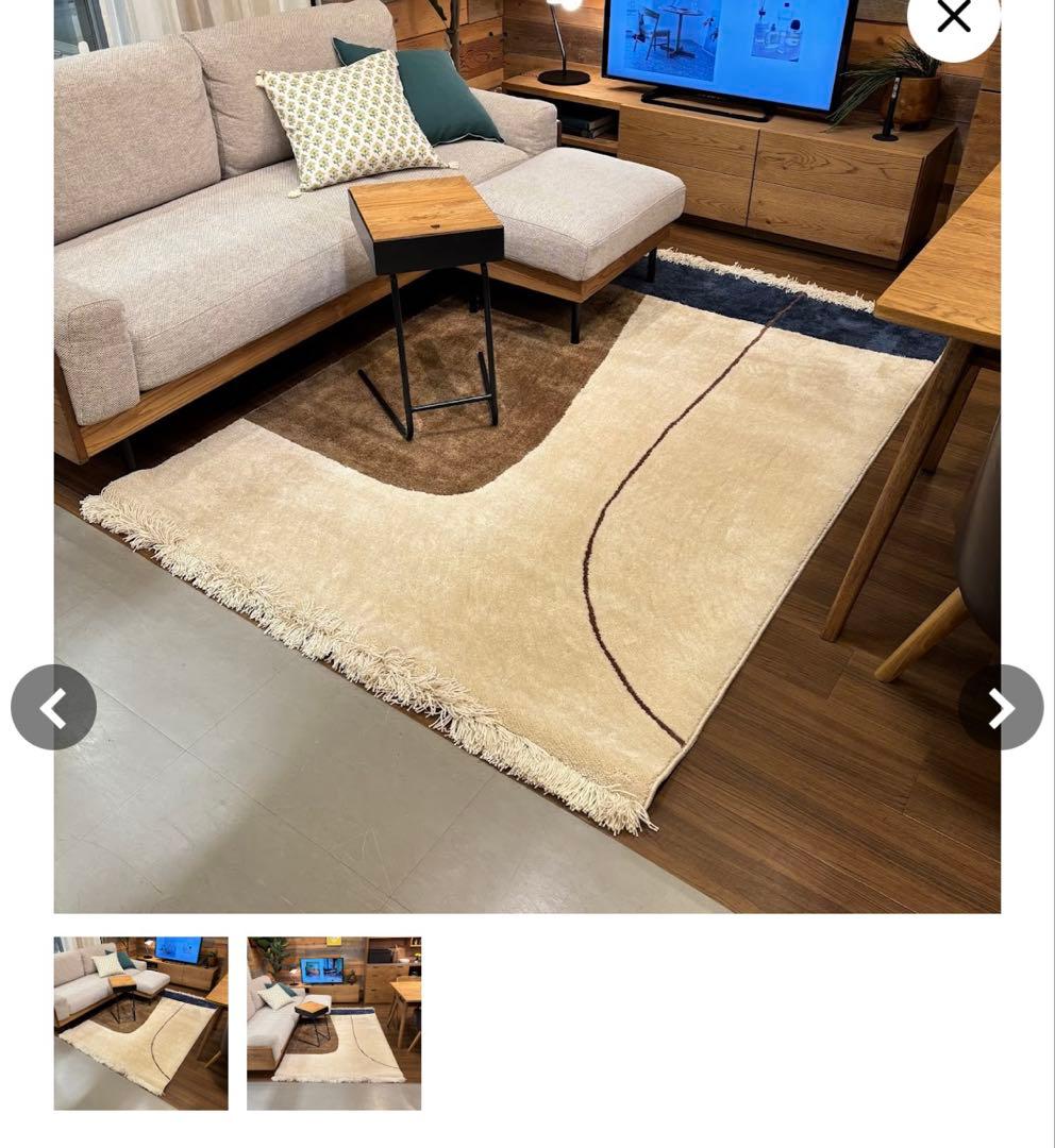 unico ラグ 180cm×120cmUNICO ラグ GRABE 120x180 UNICO ラグ GRABE