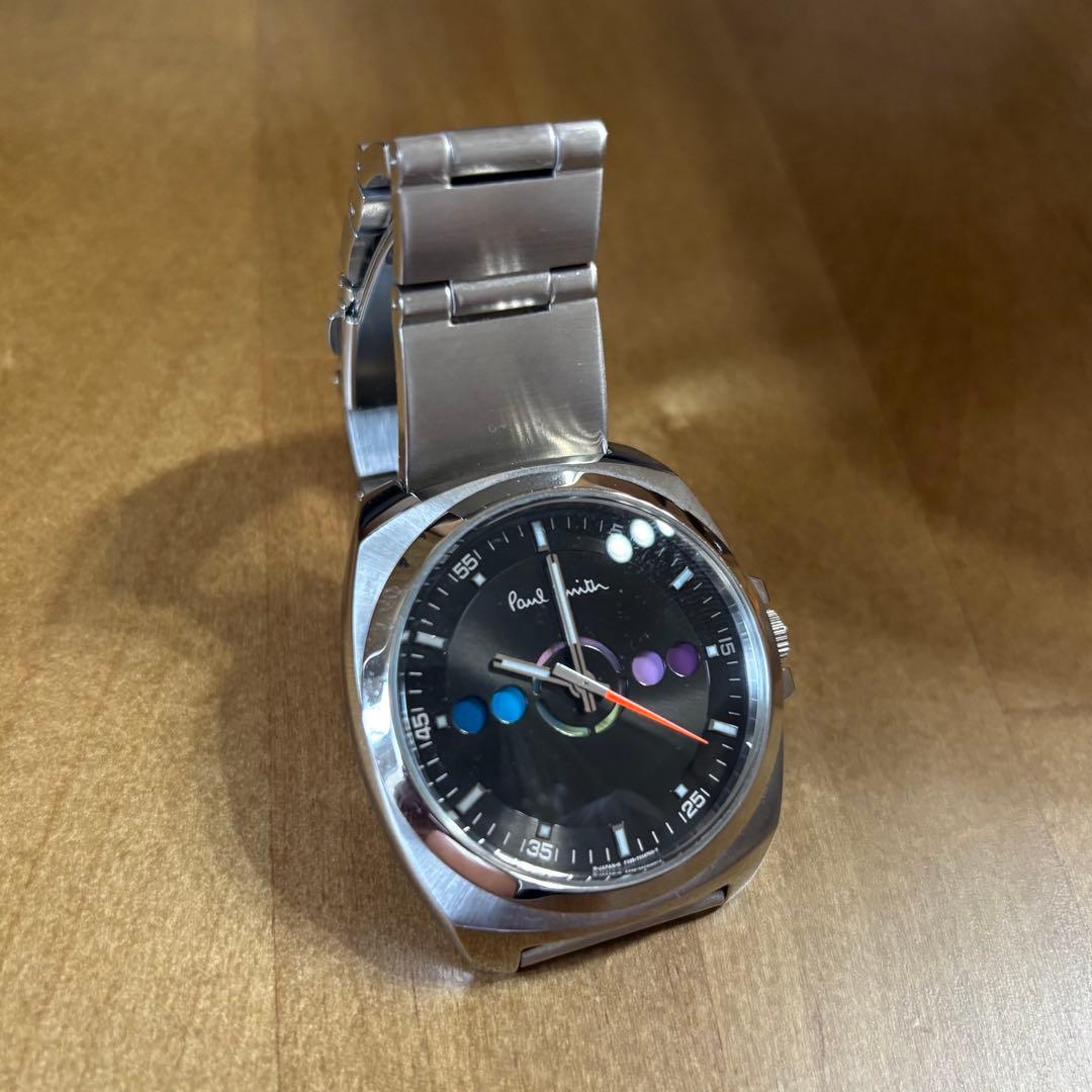 極美品 使用回数極少 ポールスミス ファイブアイズ 腕時計 シルバー