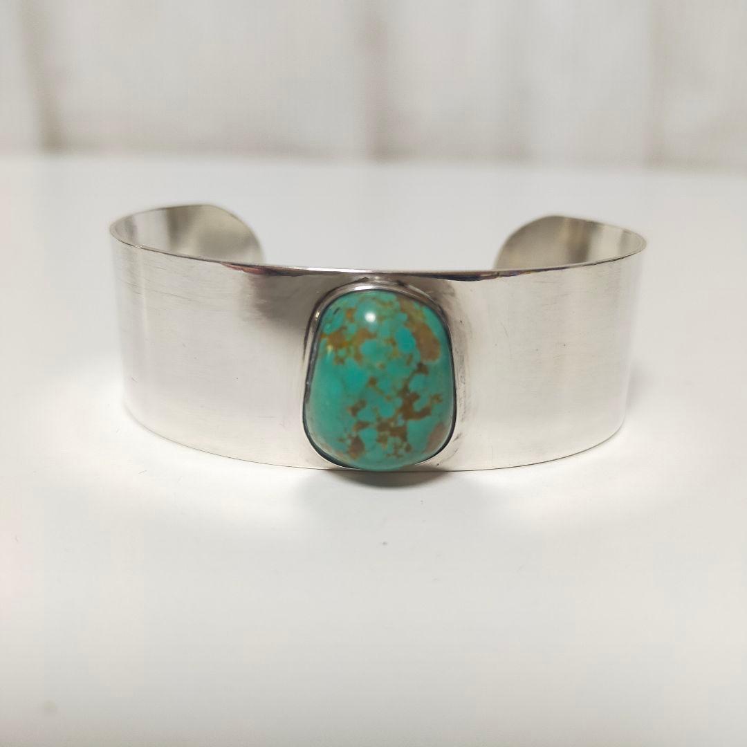 agete アガット ターコイズ バングル silver シルバー925 シルバー925製 アシンメトリー バングル ブレスレット ハーフ