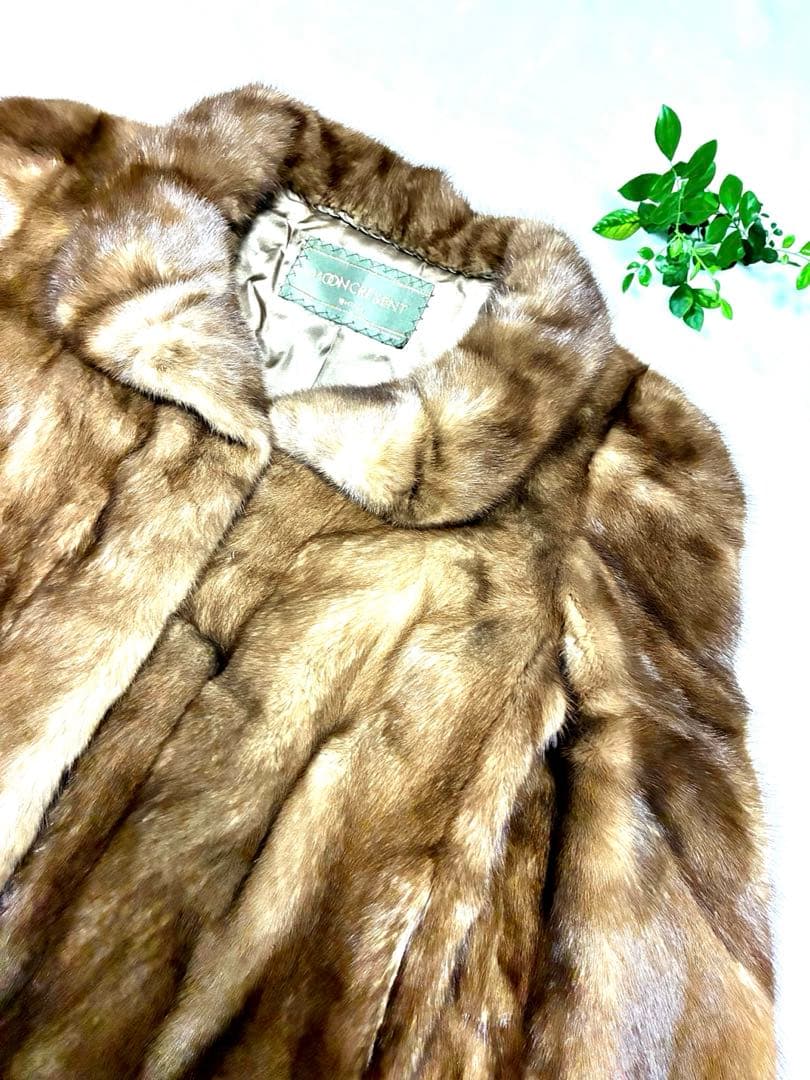 MOON CRESENT ムーンクレセント 9号 毛皮 リアルファー コート