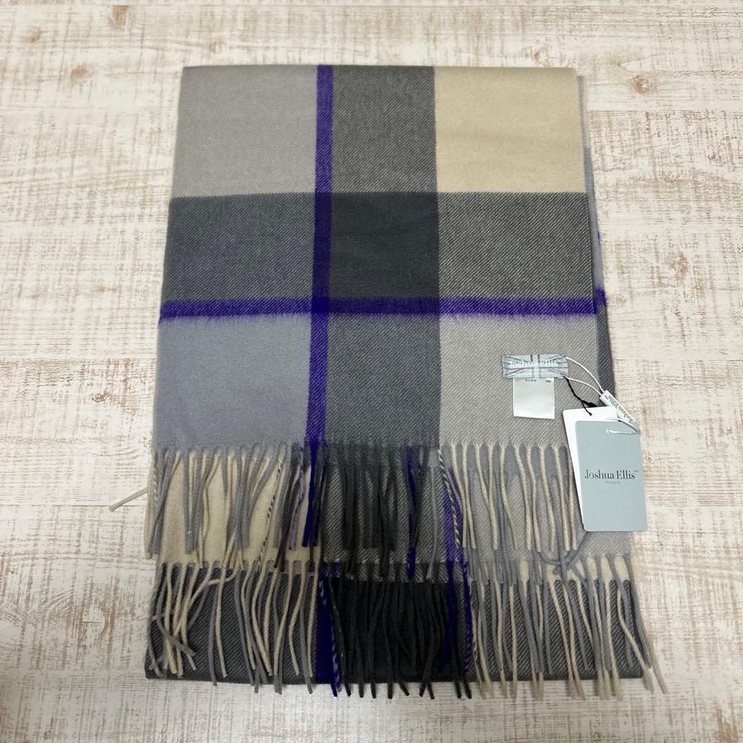 ♦*中様 新品　Joshua Ellis（ジョシュア エリス）　 カシミヤチェッ Joshua Ellisジョシュア エリス チェック カシミアストール Primary