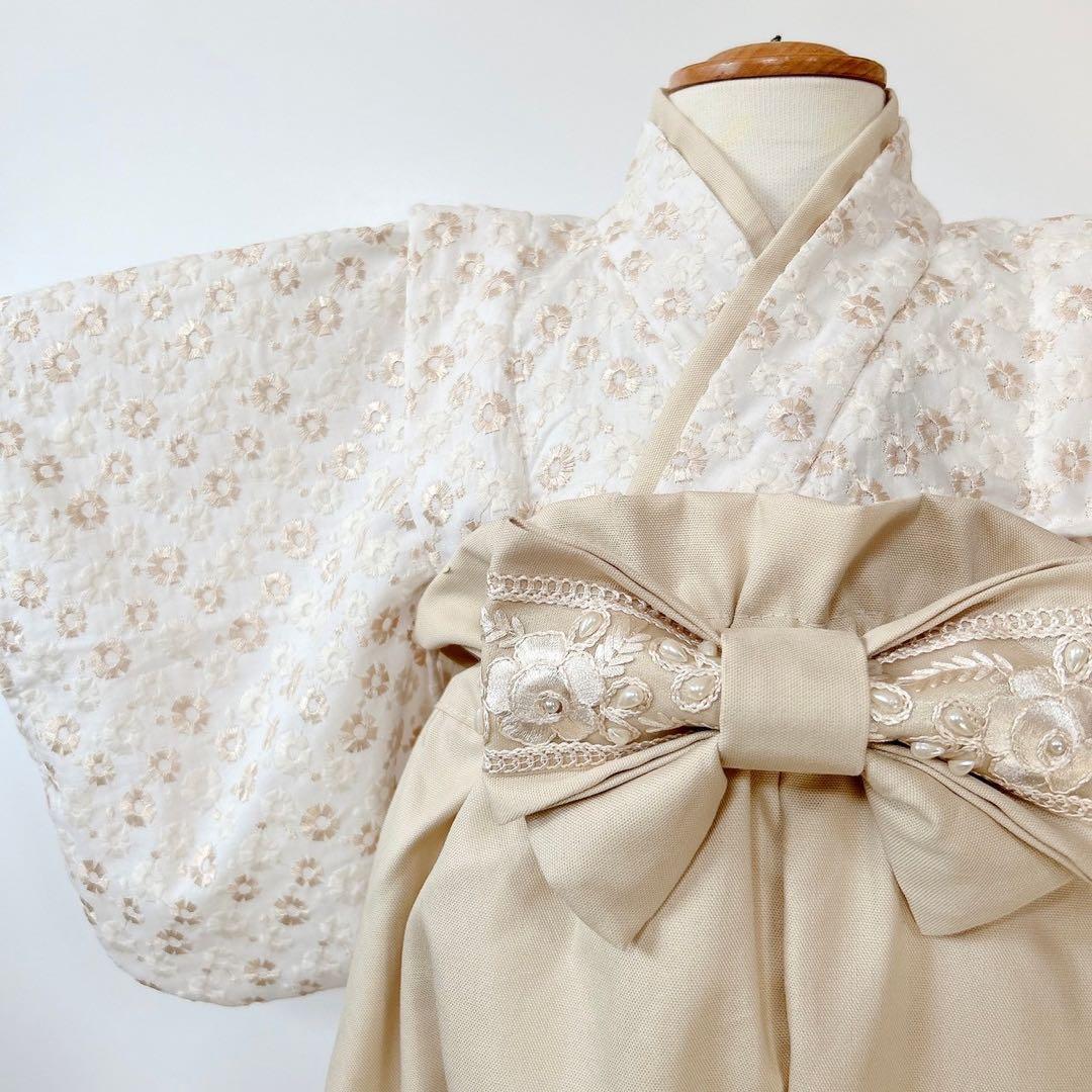 〈60-100ワンサイズ〉ꕤ︎︎ベビー袴　ベビー着物ꕤ︎︎お食い初め 60-100ワンサイズ】ベビー袴 ベビー着物 お食い初め 初節句【No.7