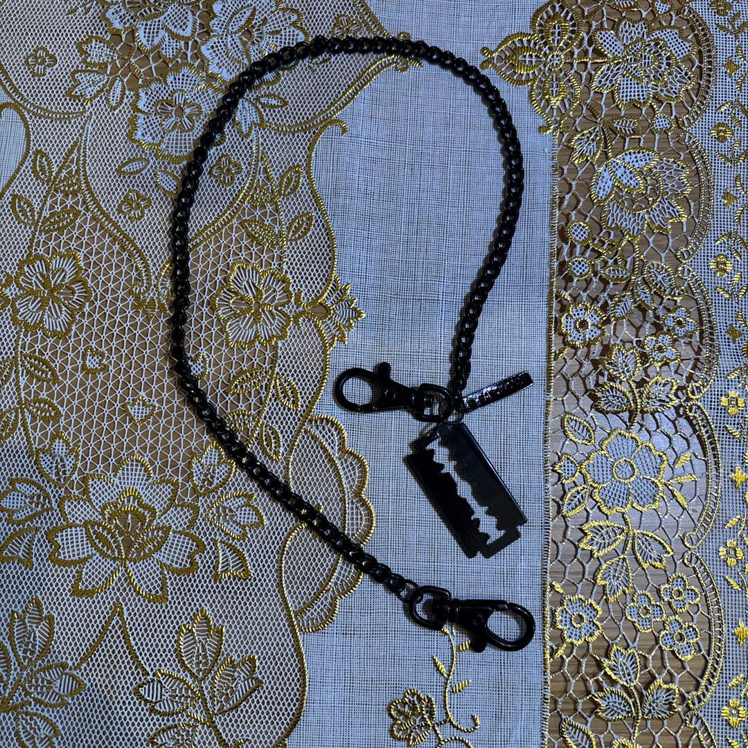 RAF SIMONS カミソリチェーン RAF SIMONS (ラフシモンズ) Razor Blade Necklace カミソリ刃 落書き
