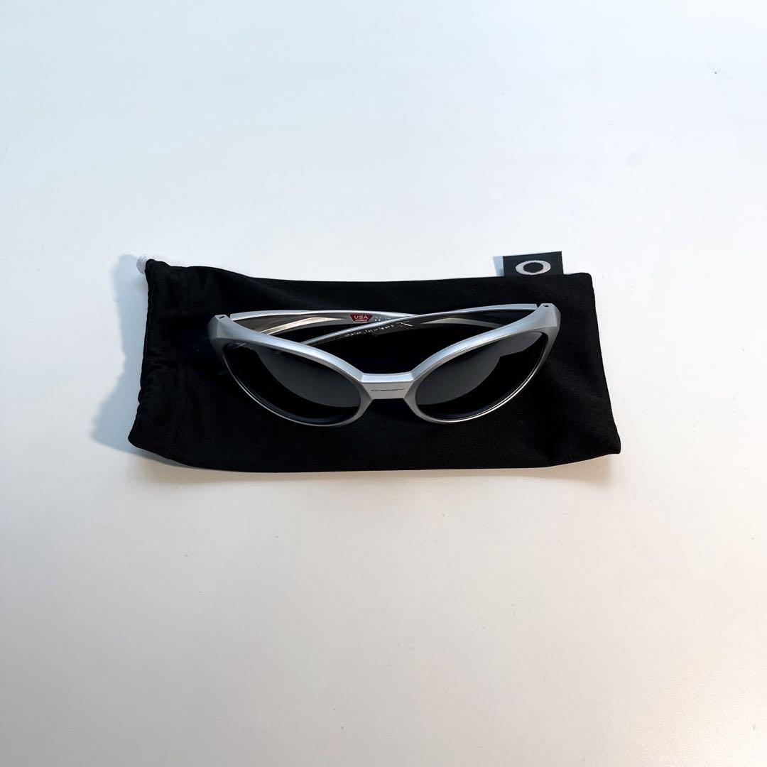 Oakley Eye Jacket REDUX シルバー Eye Jacket™ Redux Prizm Black Polarized Lenses, Silver Frame