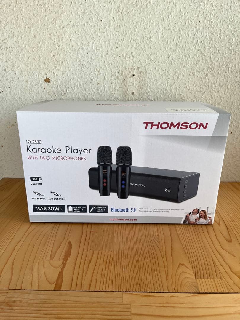THOMSON カラオケプレーヤー マイク2本付き - メルカリ