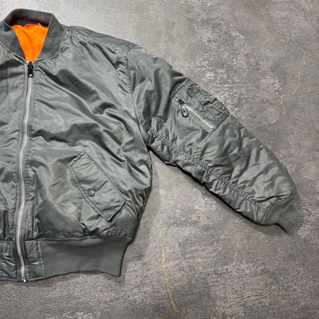 KNOX ARMORYシルバーグレーalphaアルファMA-1フライトジャケット