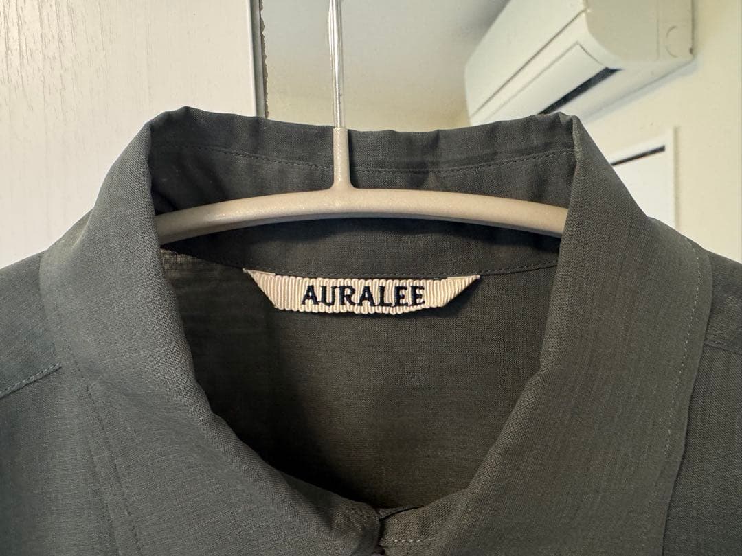 AURALEE オーラリー シアーシャツ モスグリーン サイズ1 - メルカリ
