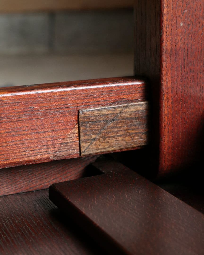 栓(セン)の小判型ちゃぶ台 古道具 古家具 アンティーク レトロ カフェ