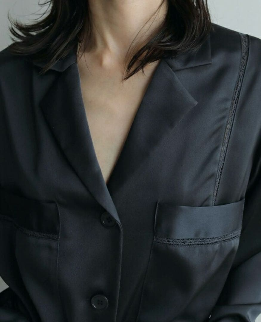 anuke アンヌーク Satin Tailored Shirtsセットアップ - メルカリ