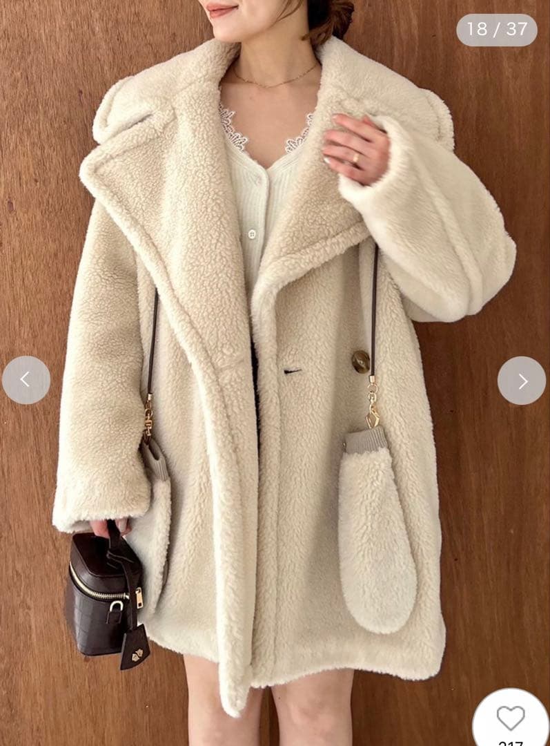 ECOPELボアミドルコート FRAY I.D フレイアイディー - メルカリ