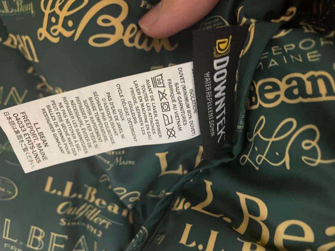 L.L.Bean イエロー ダウンベスト WL/MM