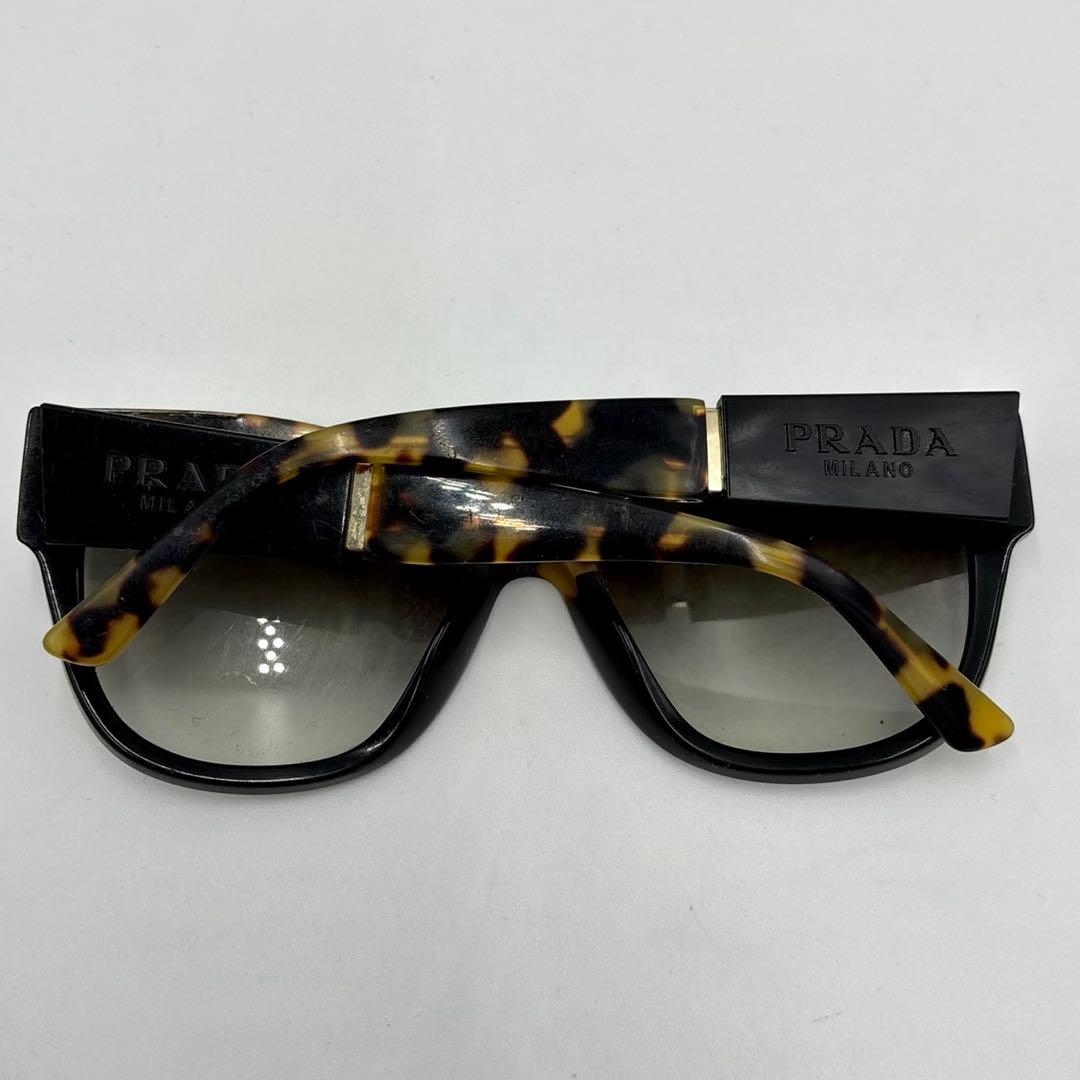 PRADA プラダ サングラス SPR U2W ベッコウ柄 グレーレンズ ロゴ