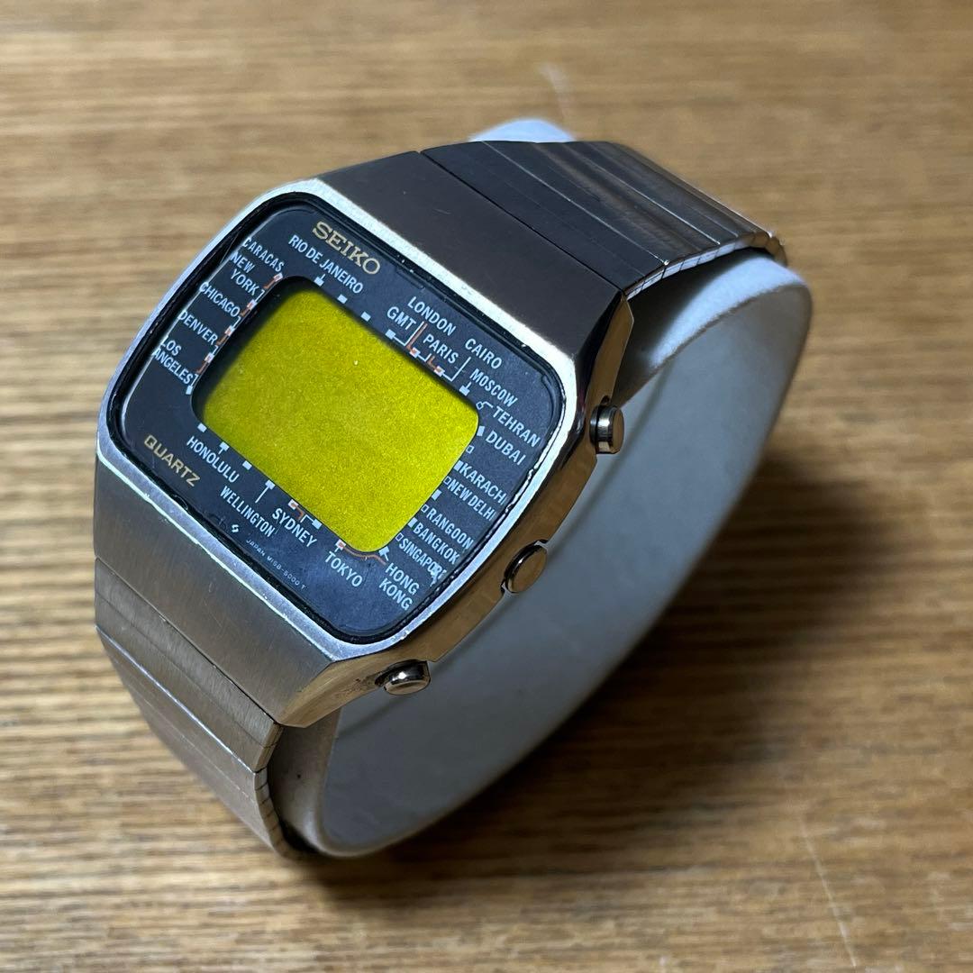 SEIKO セイコー ワールドタイム M158-5000 デジタルウォッチ - メルカリ