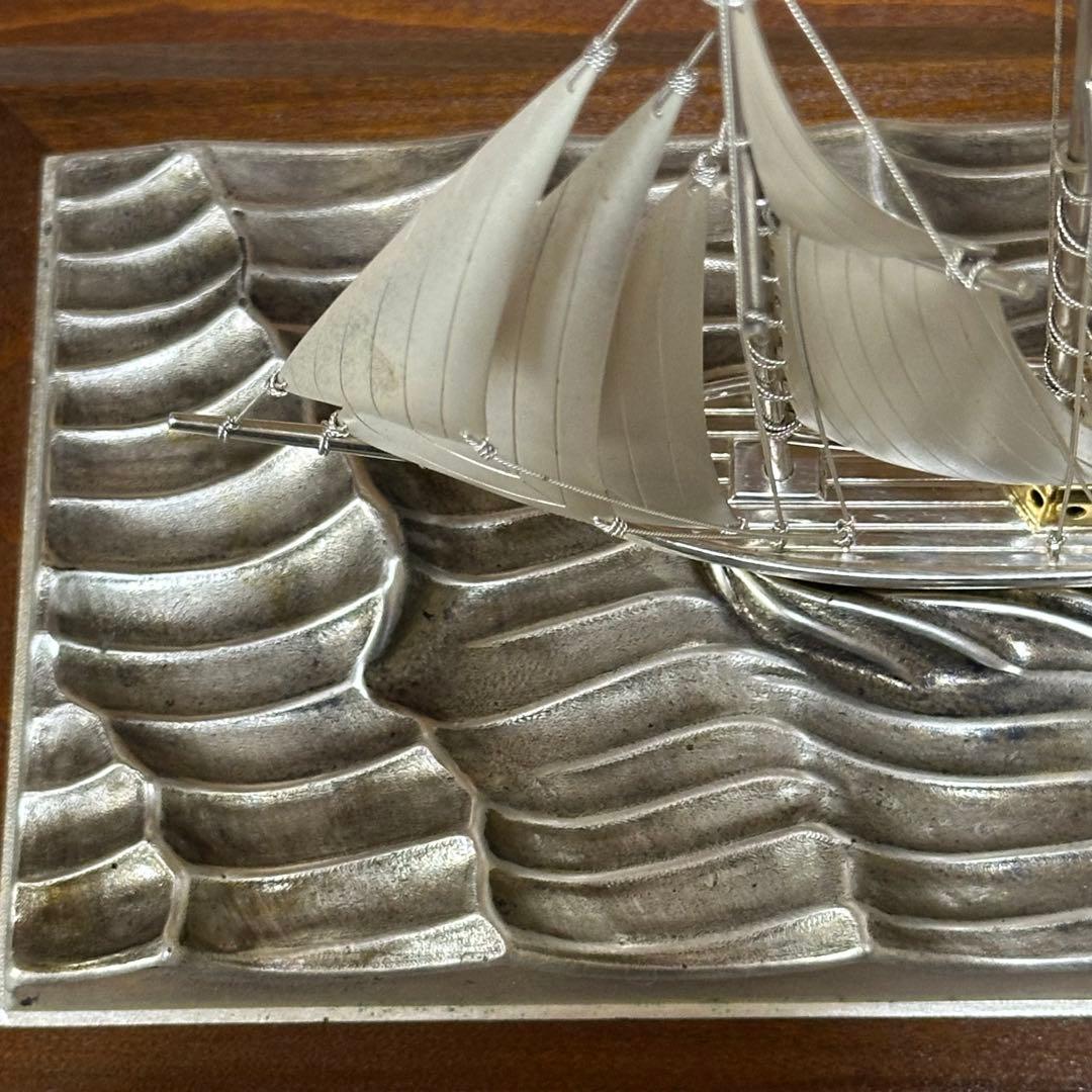 銀製 ヨット SILVER985 TAKEHIKO 2本 マスト 武比古 置物 - メルカリ