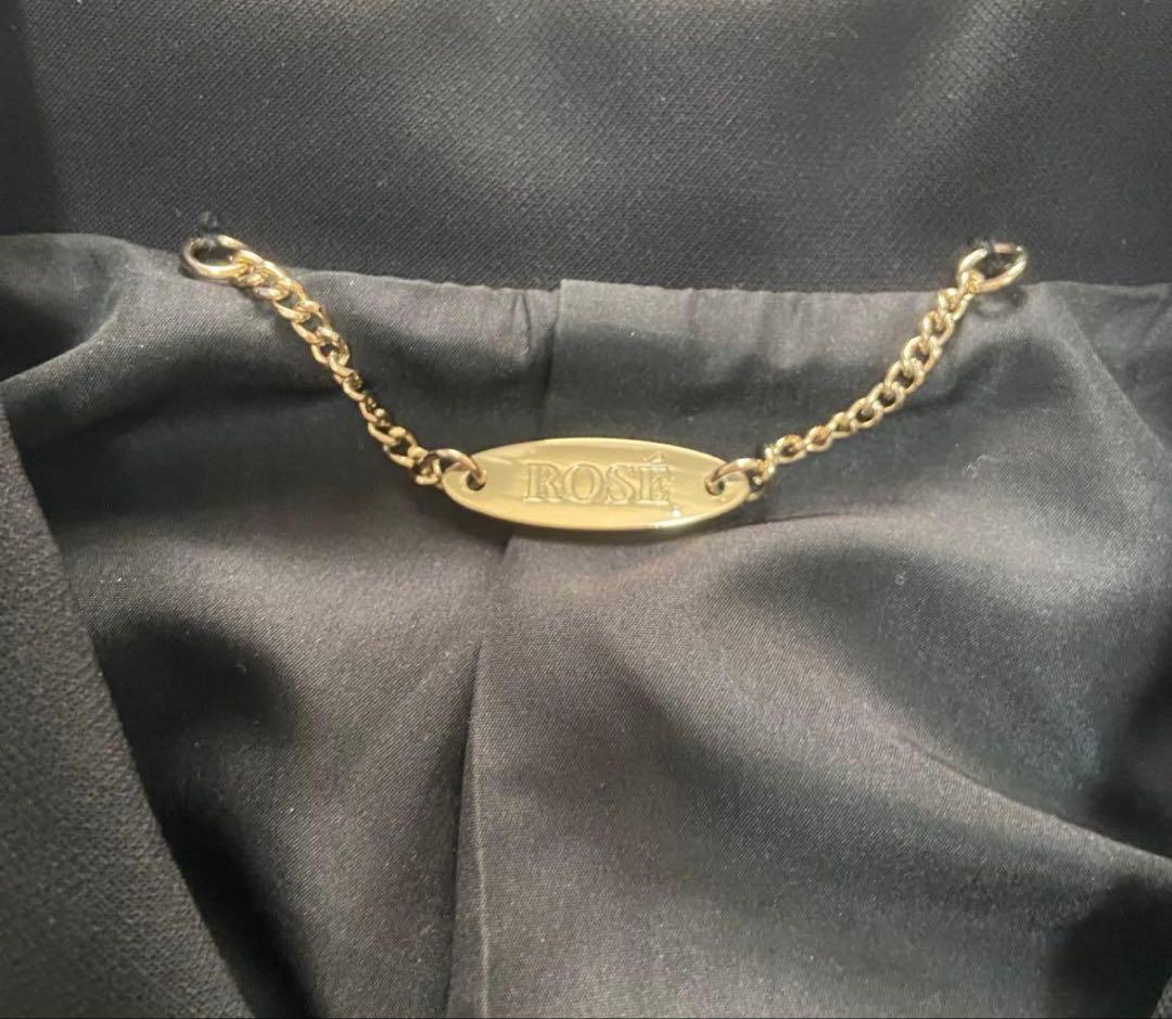 美品rosemuse(ロゼミューズ)ジャケット 金ボタン ジャケット ブラック