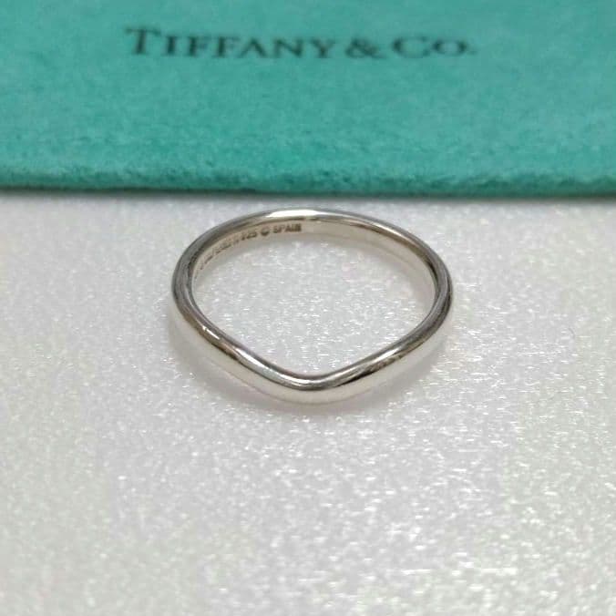 TIFFANY ティファニー カーブドバンド リング シルバー 10号