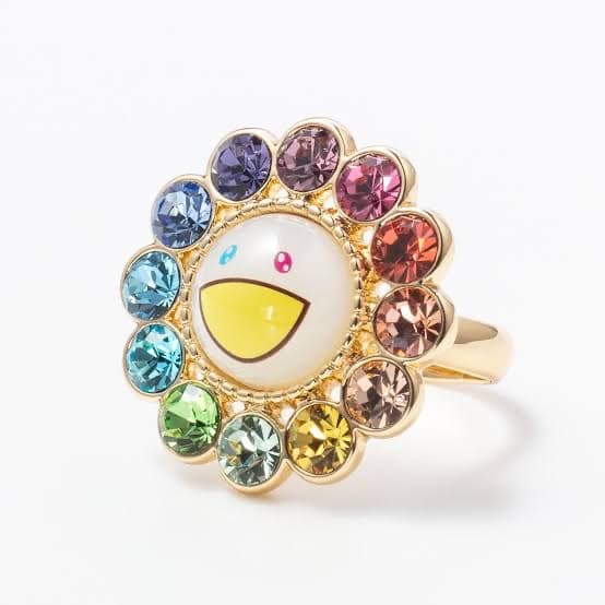 村上隆 フラワーリング（レインボー） 5月31日(金)18時よりWEBショップにて、新作アクセサリーを販売いたし