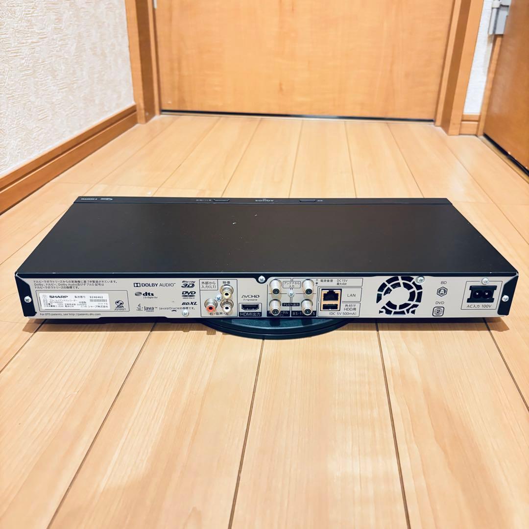 SHARP BD-NW520 2番組同時録画 2TB ブルーレイレコーダー - メルカリ