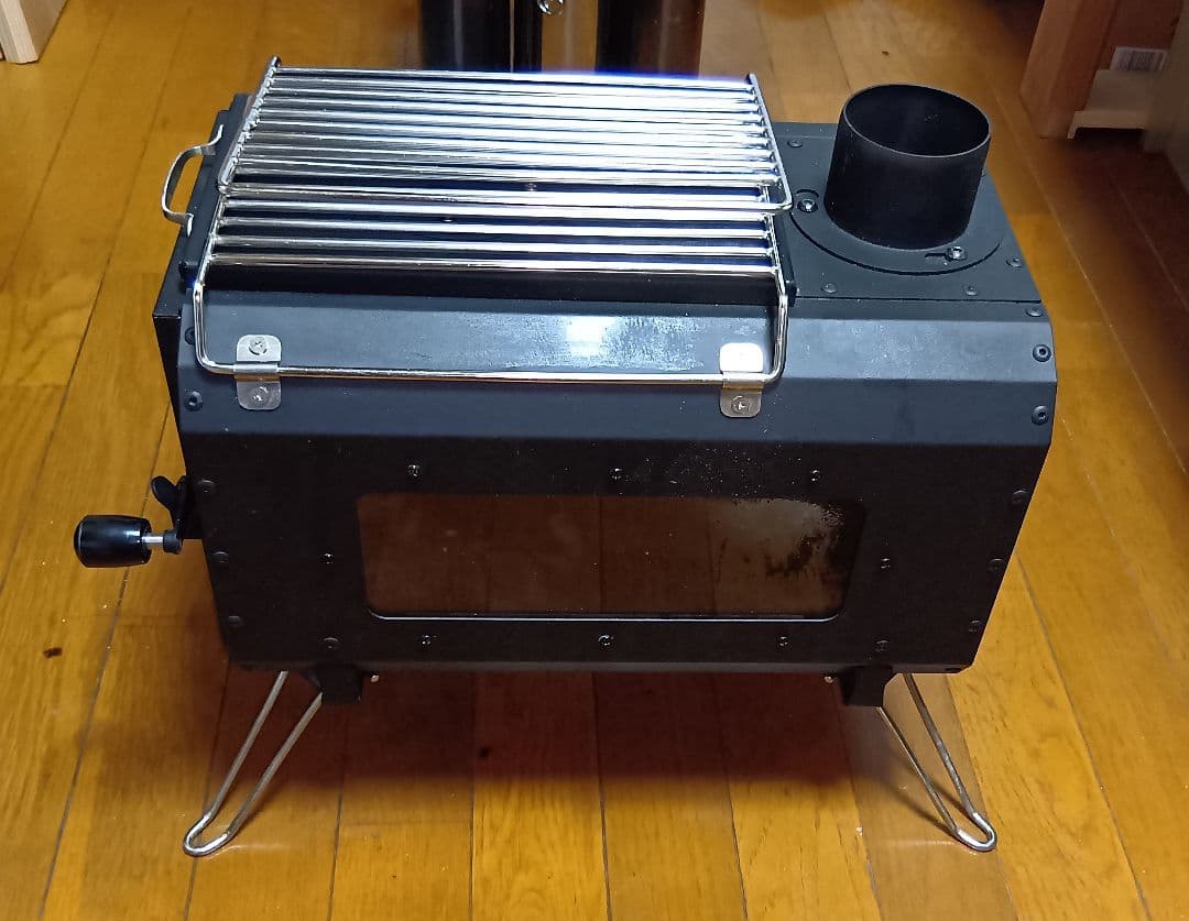 折りたたみ薪ストーブ ブラック 収納袋 煙突 折りたたみ薪ストーブ ブラック 収納袋 煙突 バーベキュー・調理用品