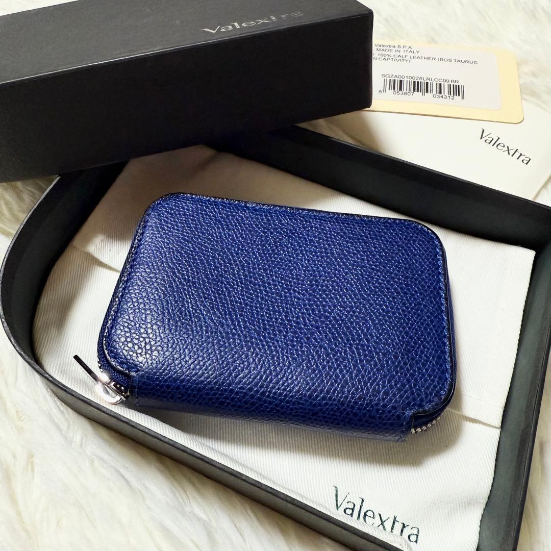 【美品】Valextra ヴァレクストラ ラウンドジップ ミニウォレット レザー V0L07-028-000R-OC_2_c2f33dc3-