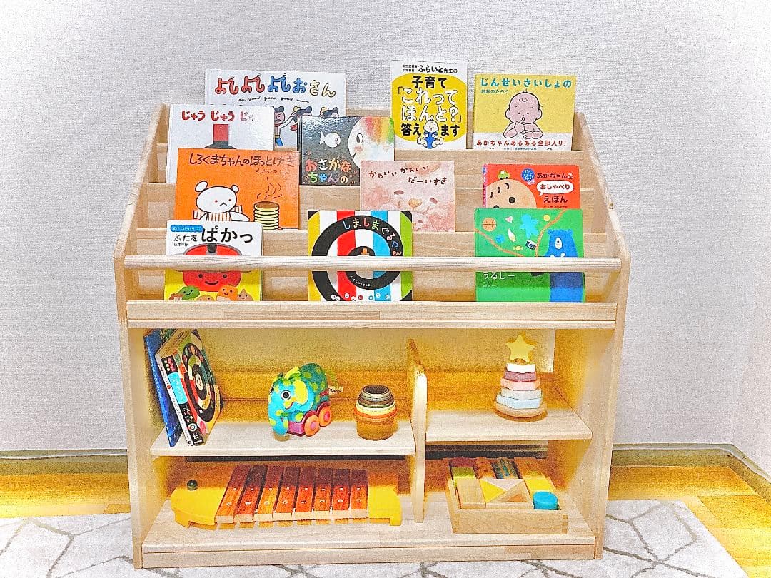 ①Ｍ様 絵本棚、おもちゃ棚セット 絵本棚、おもちゃ棚セット 60日発送 棚・シェルフ・ラック 木工製作所