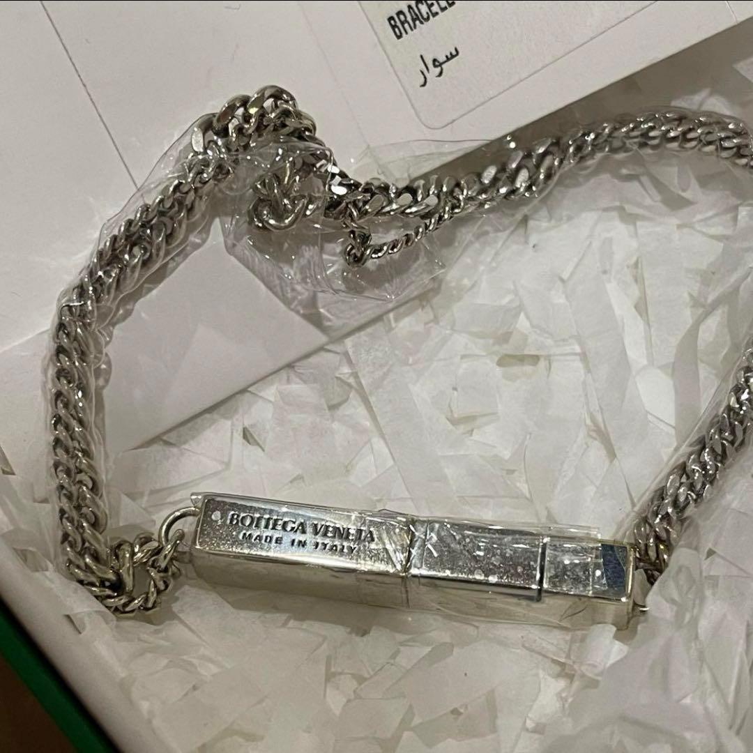 りか様専用925シルバーBOTTEGA VENETA ダブルチェーンブレスレット